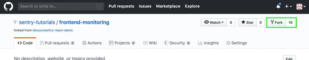 Fork Repository