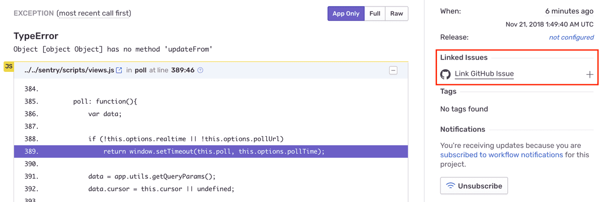 github global link issue