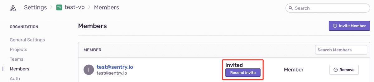 require 2fa resend invite