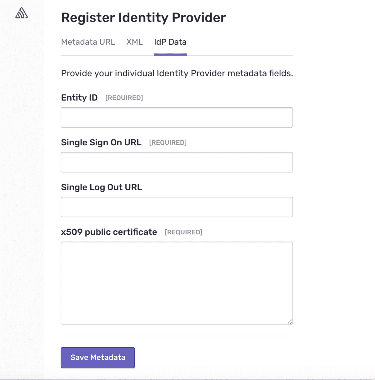 saml2 provider data