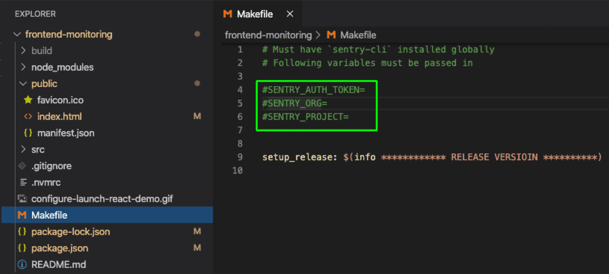 Initial Makefile