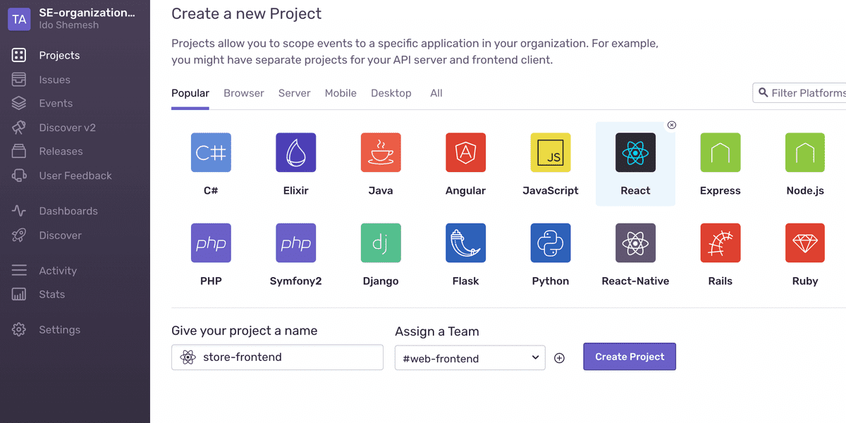 Create a Project