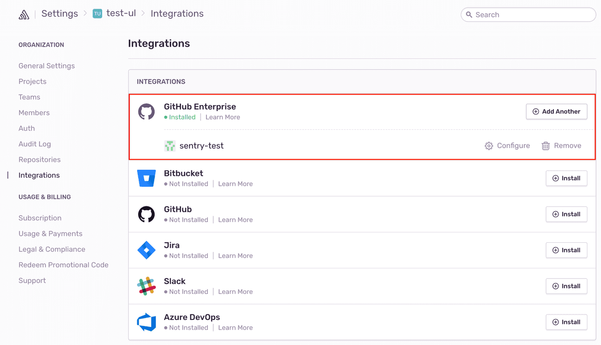 github e configure
