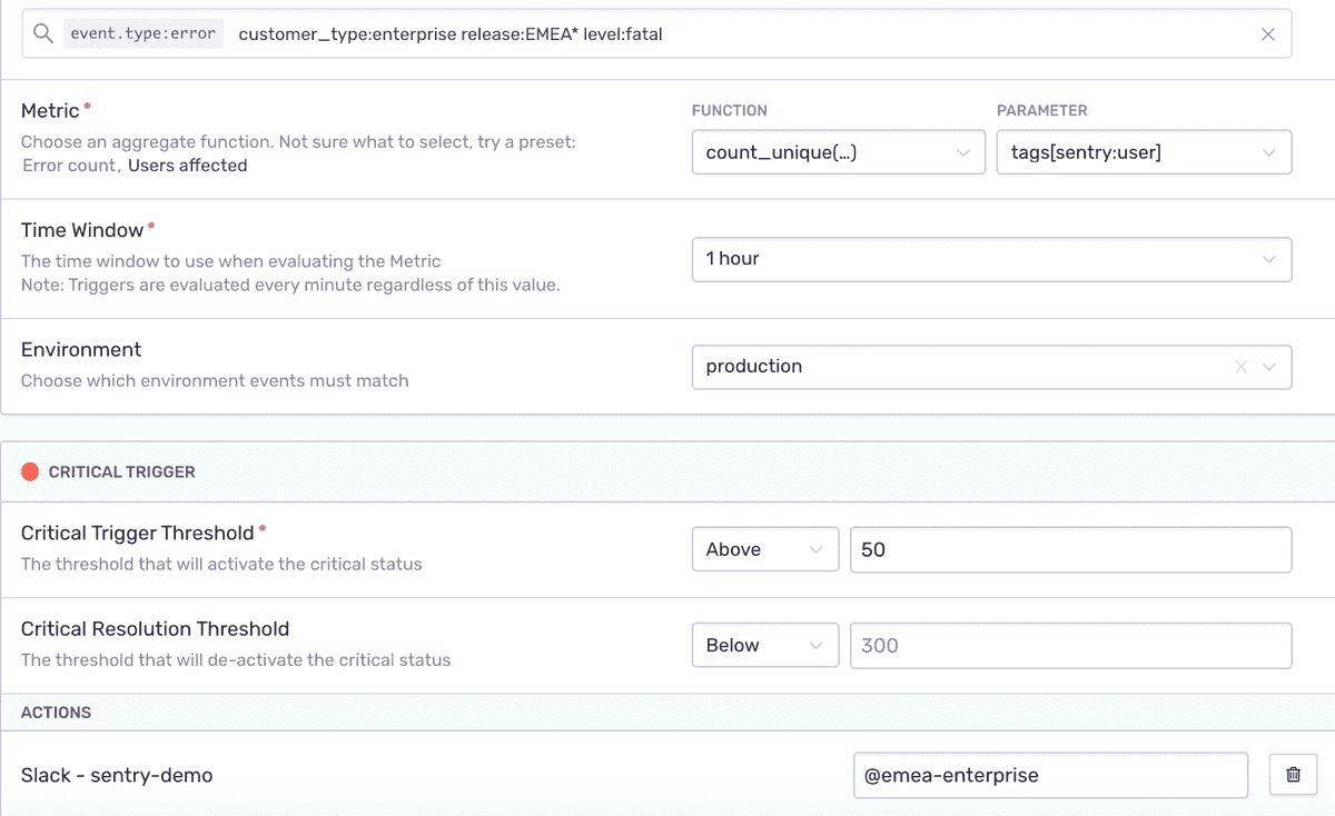 Additional Data for Metric Alerts
